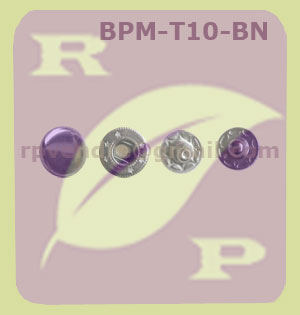 Bouton pression métal T10