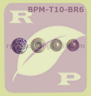 Bouton pression métal 