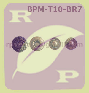 Bouton pression métal