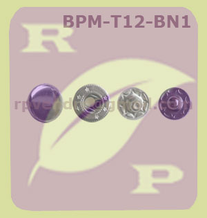 Bouton pression métal