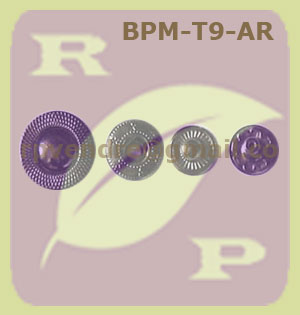 Bouton pression métal T9