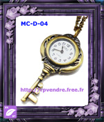 Montre Collier Fantaisie Clé