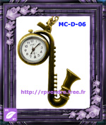 Montre Pendentif Musique Saxophone