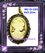 Montre Pendentif Femme Jaune
