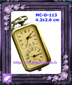 Montre Pendentif Double Horloge