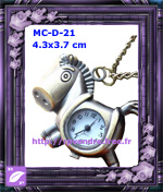 Montre Pendentif Animaux Cheval