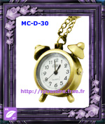 Montre Pendentif Fantaisie Réveil