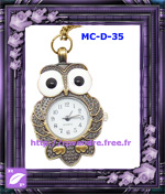 Montre Collier Hibou