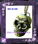 Montre Collier Tête de mort