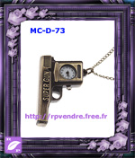 Montre Collier Fantaisie Pistolet