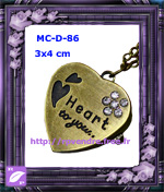 Montre Pendentif Coeur