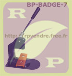 Machine à badges