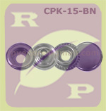 Bouton pression pour cuir